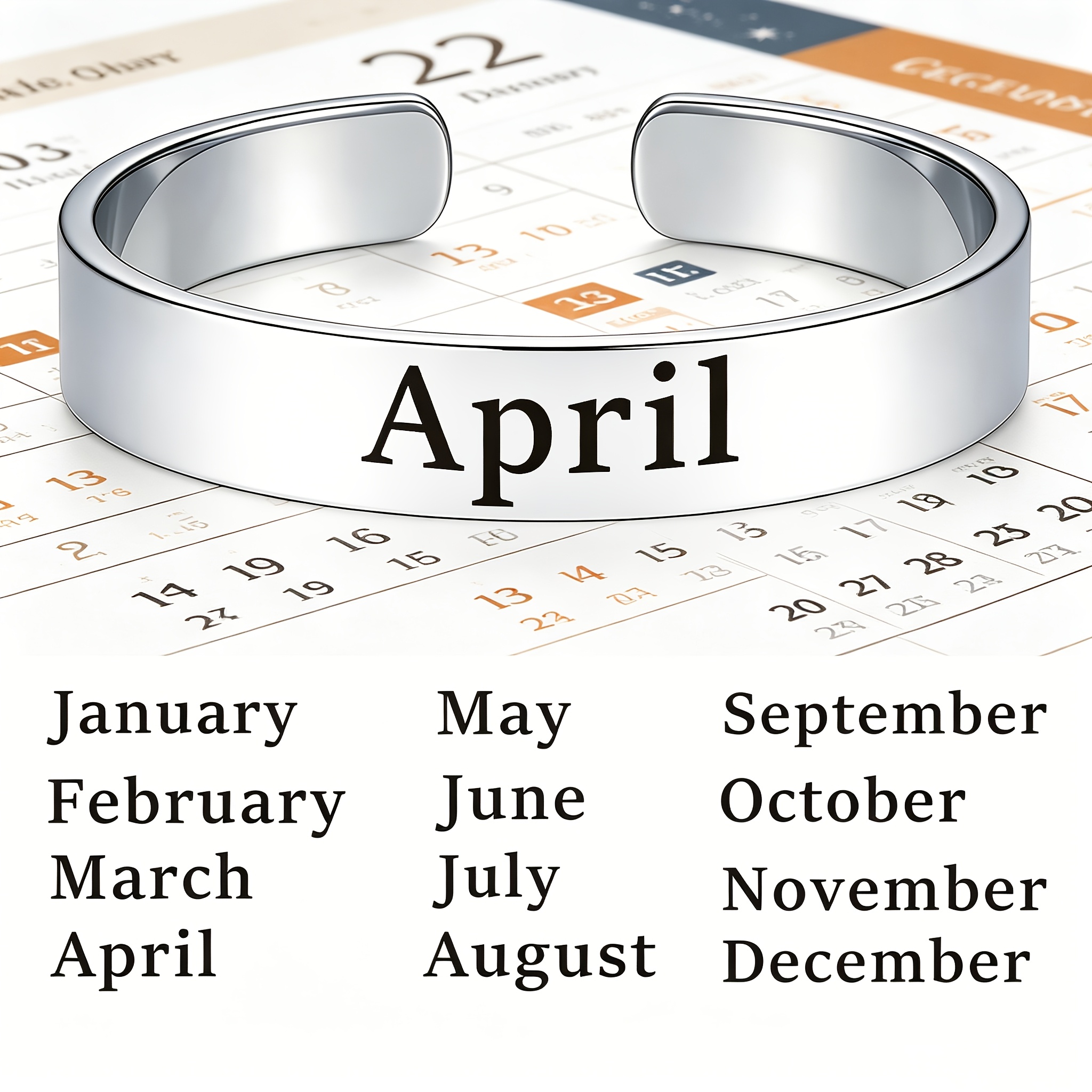 304 Stainless Steel Open Bangle for Special Anniversaries
